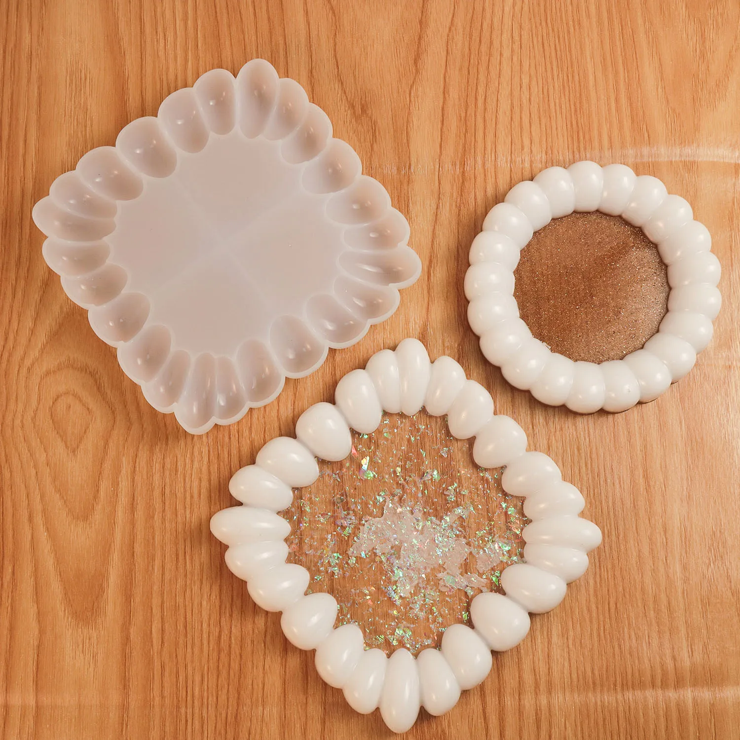 3 styles to choose from irregular pebbles bubble cup cushion silicone molds can be made according to their favorite color styles
