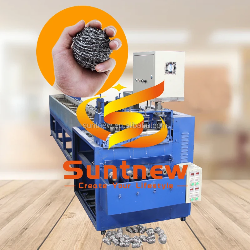 Easy operation home cleaning product machinery stainless steel scourer making machines