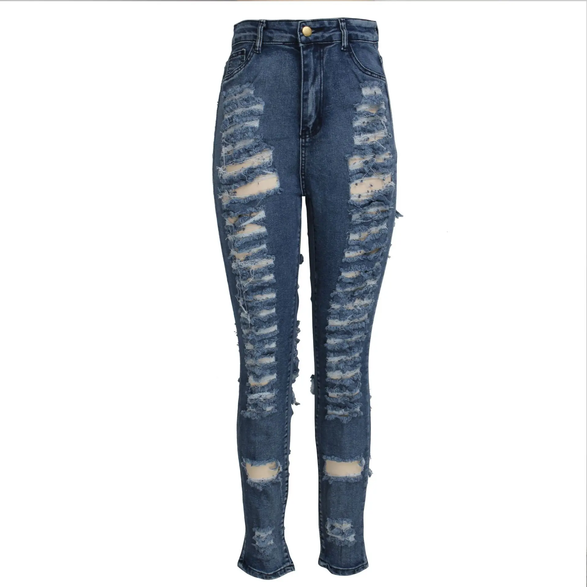 Модные новые женские рваные джинсы KHS2272