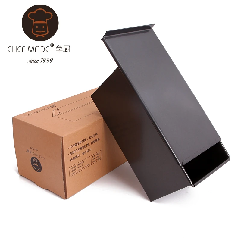 
Chefmade Baking Loaf Pan Bread Aluminium Cake Mold With Lid 