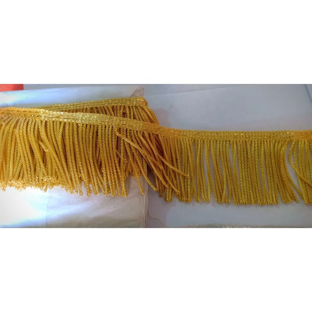 5CM GOLD BULLION WIRE FRINGE