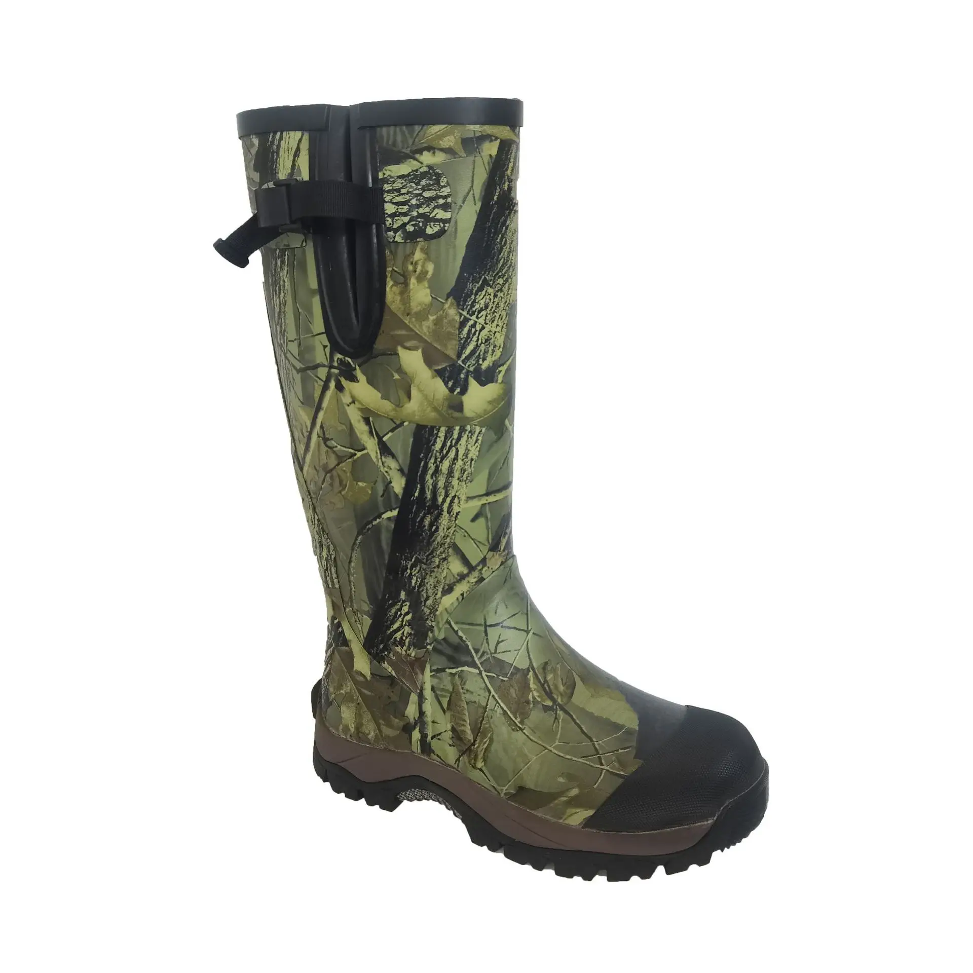 New Arrival Custom Camo Hunting Rubber Boots Forest Outdoor Men Hunting Boots Waterproof