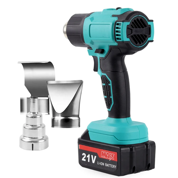 Wireless Rechargeable Heat Gun Plastic Welding Portable Tool Heat Shrink Film Heat Gun With Lithium Battery