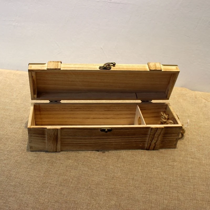  Индивидуальная деревянная Подарочная коробка для вина натурального цвета модные и элегантные свадебные подарки сувениров