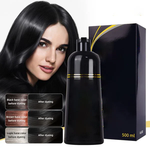 Cover Gray Hair Black Hair Dye Shampoo Women Wholesale Fast Color Cream Organic Moisturizer