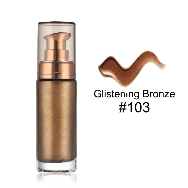 Private Label Long Lasting Shimmer Liquid Highlighter Liquid  Bronzer