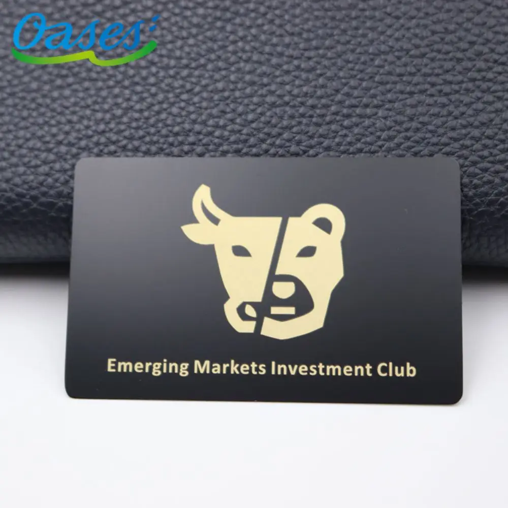 Collect Black Card Customizable Metal Credit Black Card With Chip Slot And Magnetic Stripe Signature Stripe