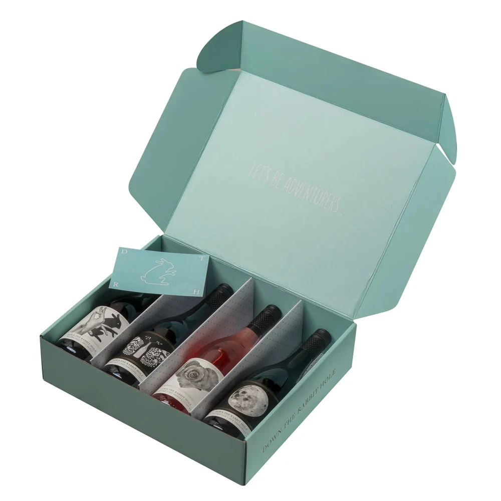 Custom logo paper corrugated carton beer wine bottle shipping box packaging for wine