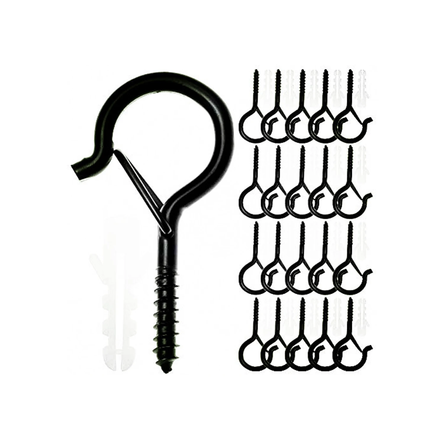 Home Christmas Outdoor String Lights Safety Q Hanger Screw Hooks for Garage New Year Party Outdoor Wire Fairy Led Lights