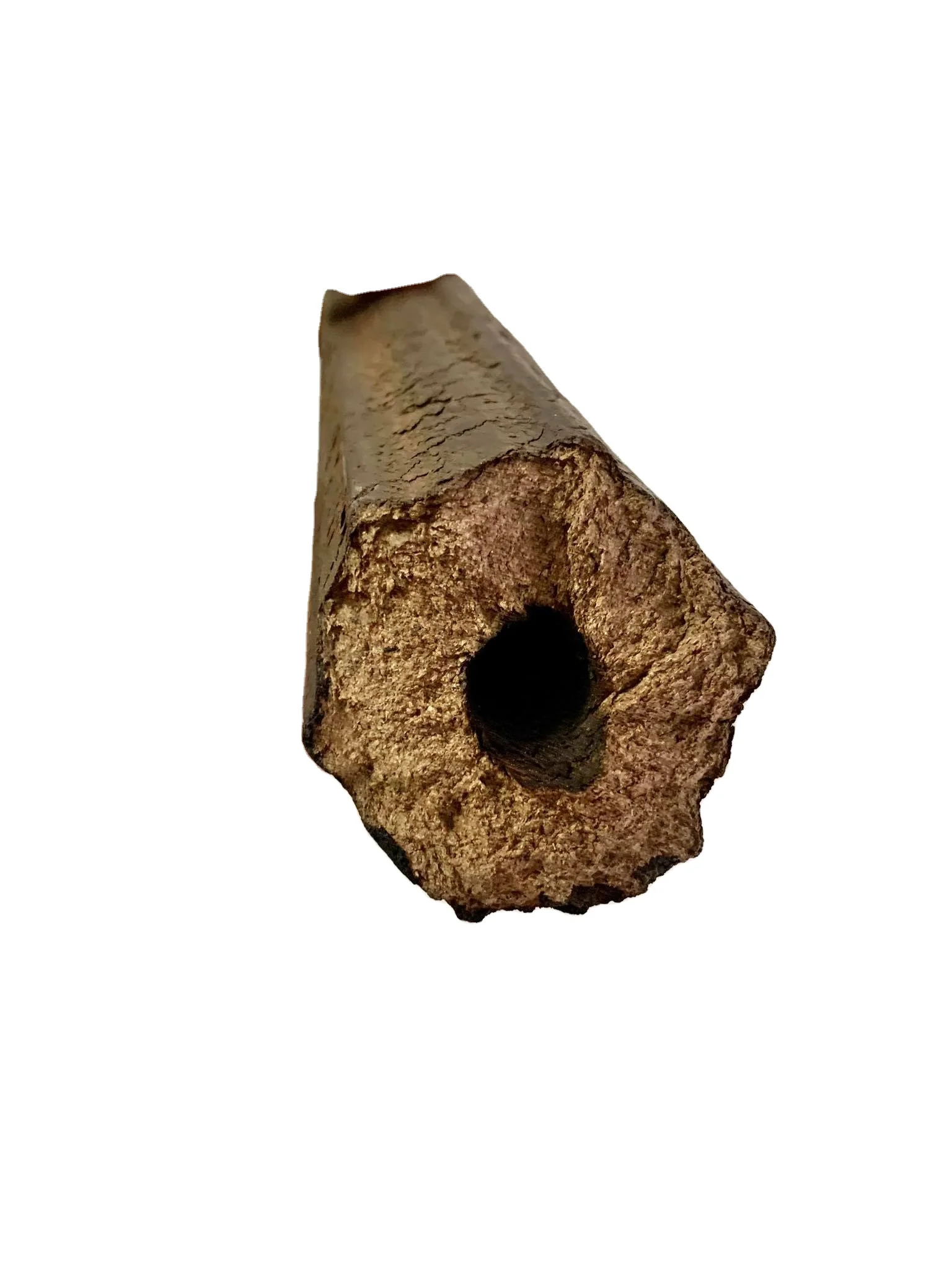 Брикетка из прессованных опилок для производства огнеупорных бревен и древесного угля