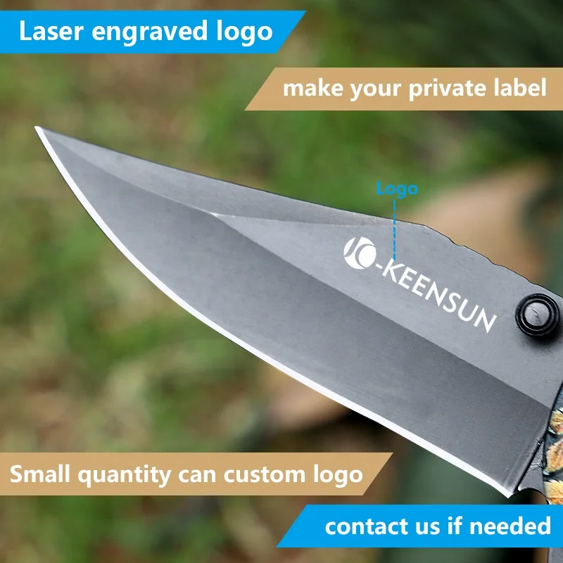 Good selling 3Cr13 stainless steel blade folding knife tactical samples camping  survival tools hunting outdoor knife for sale