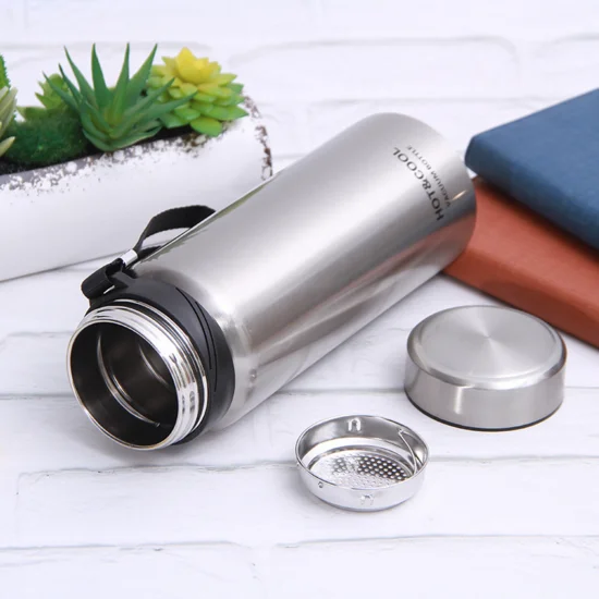 Wide Mouth Portable Sports Drinking Metal Water Bottle, Double wall Stainless Steel Insulated Hydro Vacuum Flask