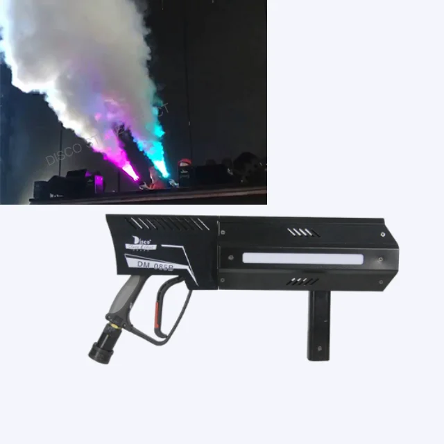 Новейшее сценическое оборудование для Dj led co2 пистолет вечеринки спрей туман струйный бластер Волшебные cyro эффекты цена