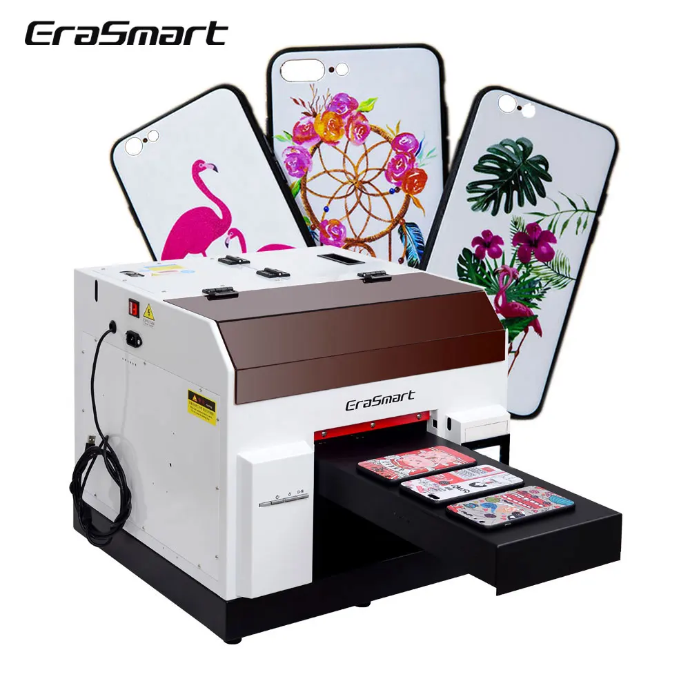 Erasmart Mini Impresora L800 Head Inkjet Printer Digital Printing Machine A4 Uv Printer For Phone Case