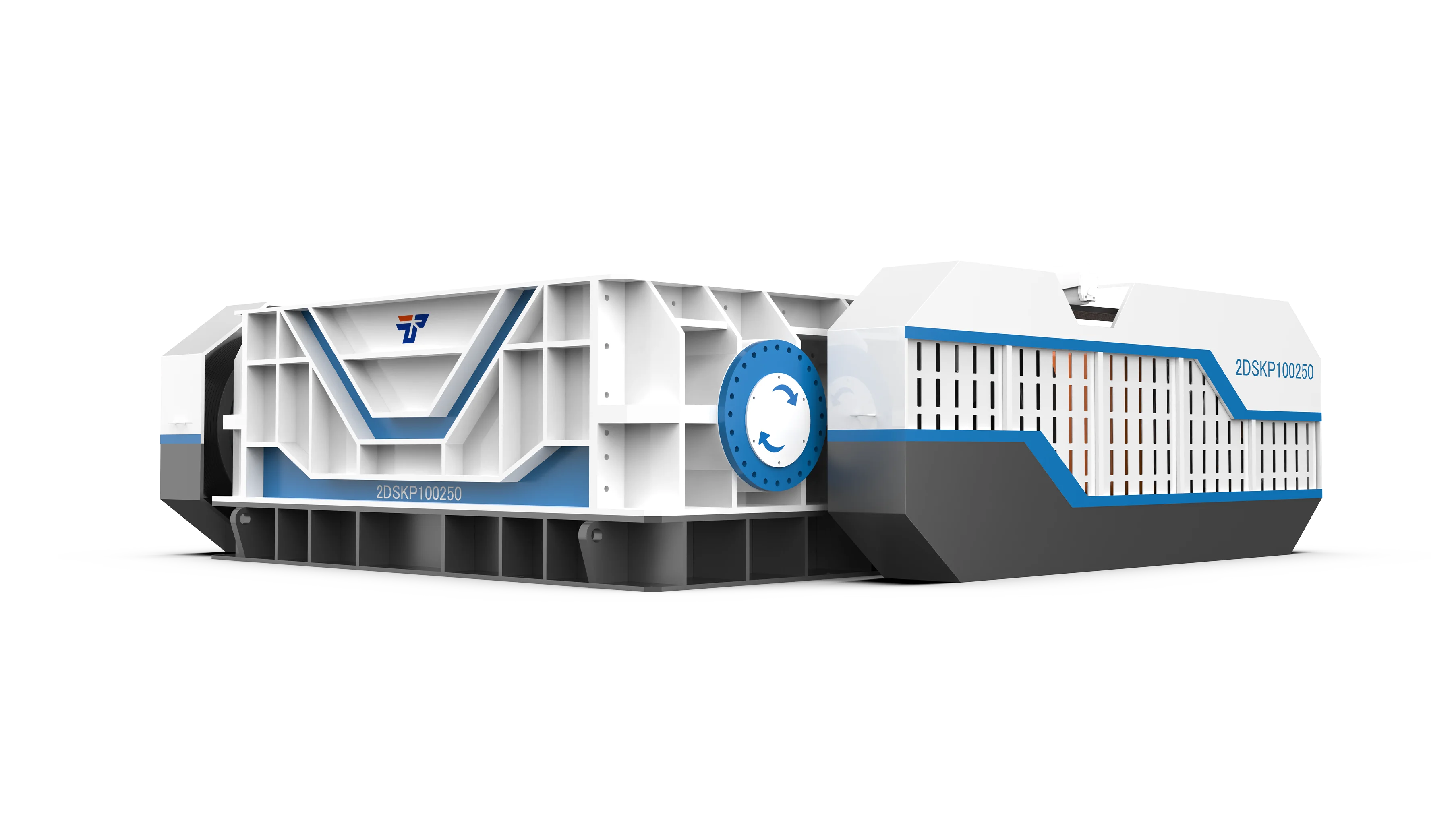 Large Capacity 1000tph Good Shape Limestone Crushing Double Roller Crusher