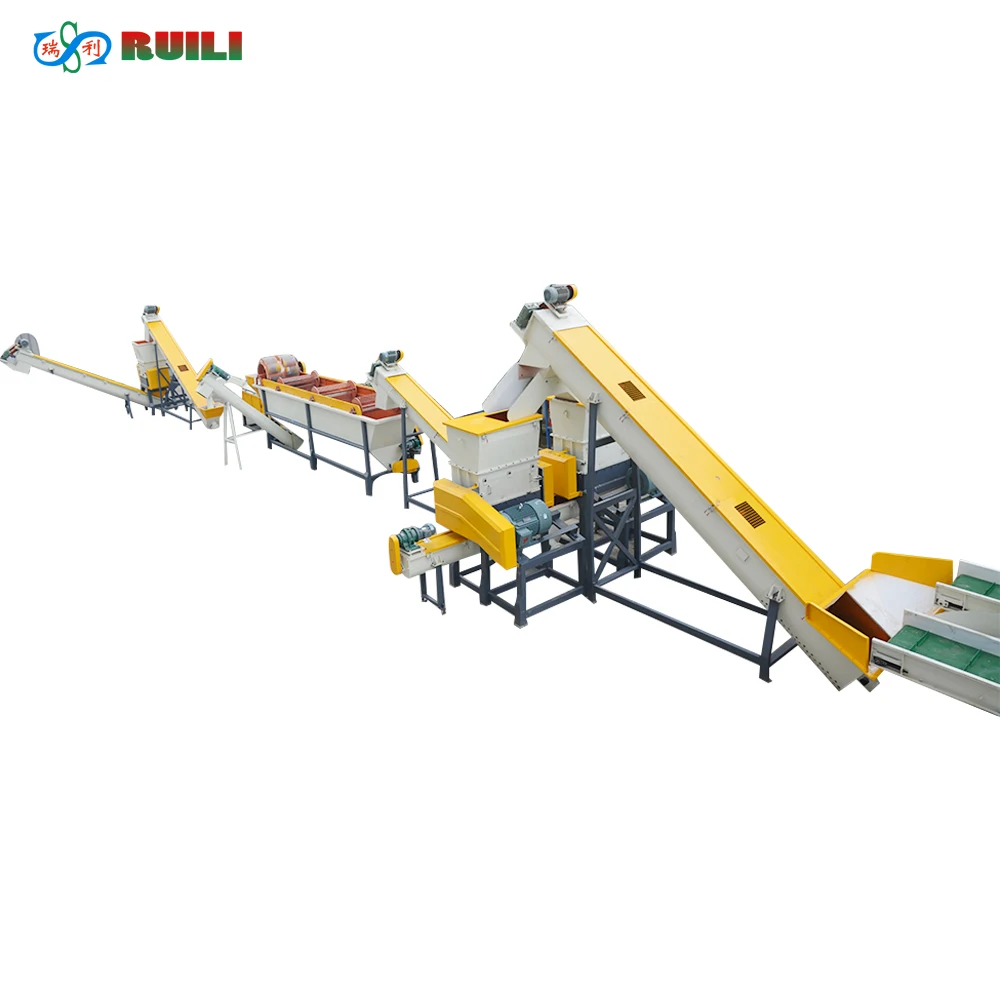 PP PE pipes plastic barrels Recycling Line PE PP Bottle Crushing Recycling Plant LDPE Washing Plastic Recycling Machine