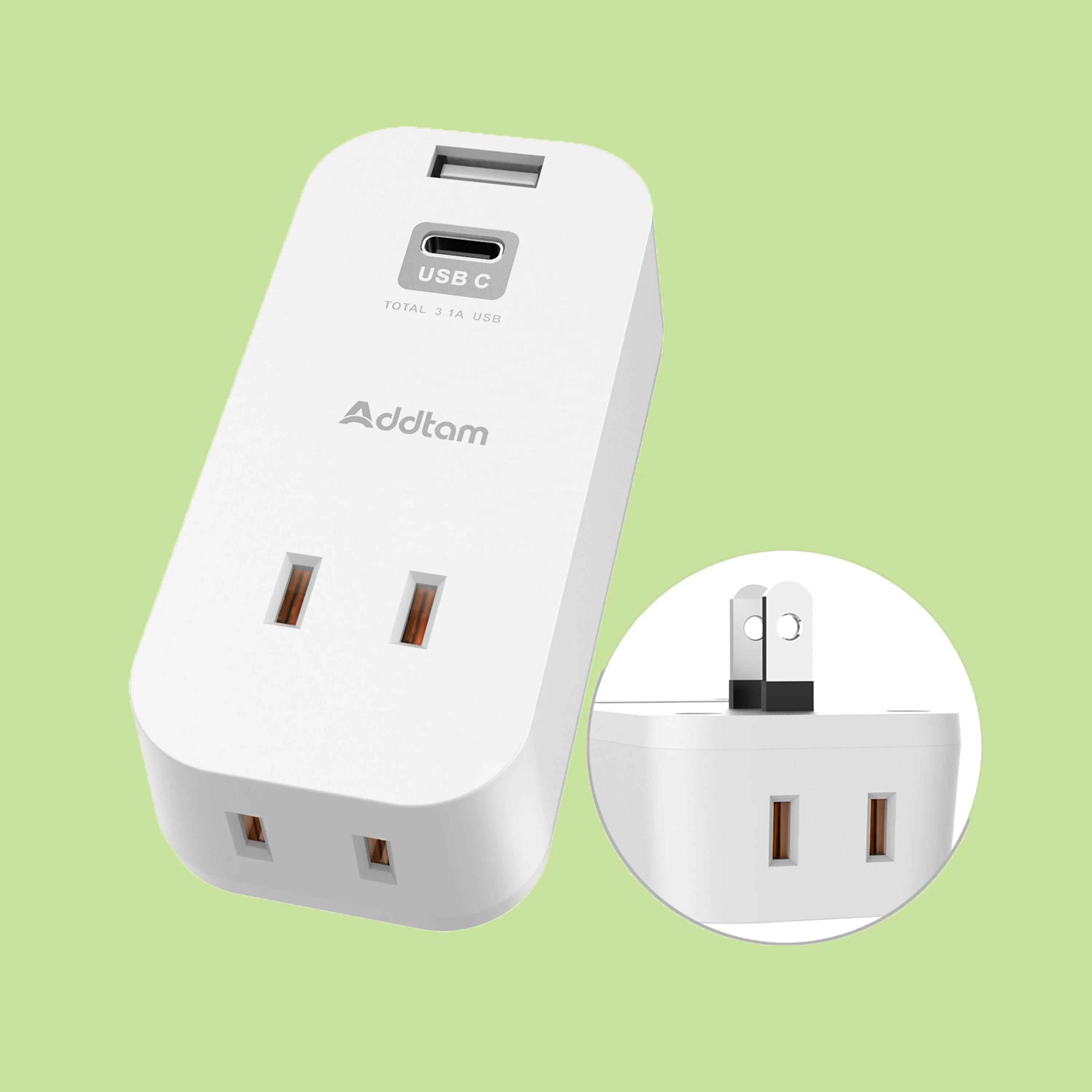 Japanese 2gang standard power strip home space saving small taps with dual USB ports