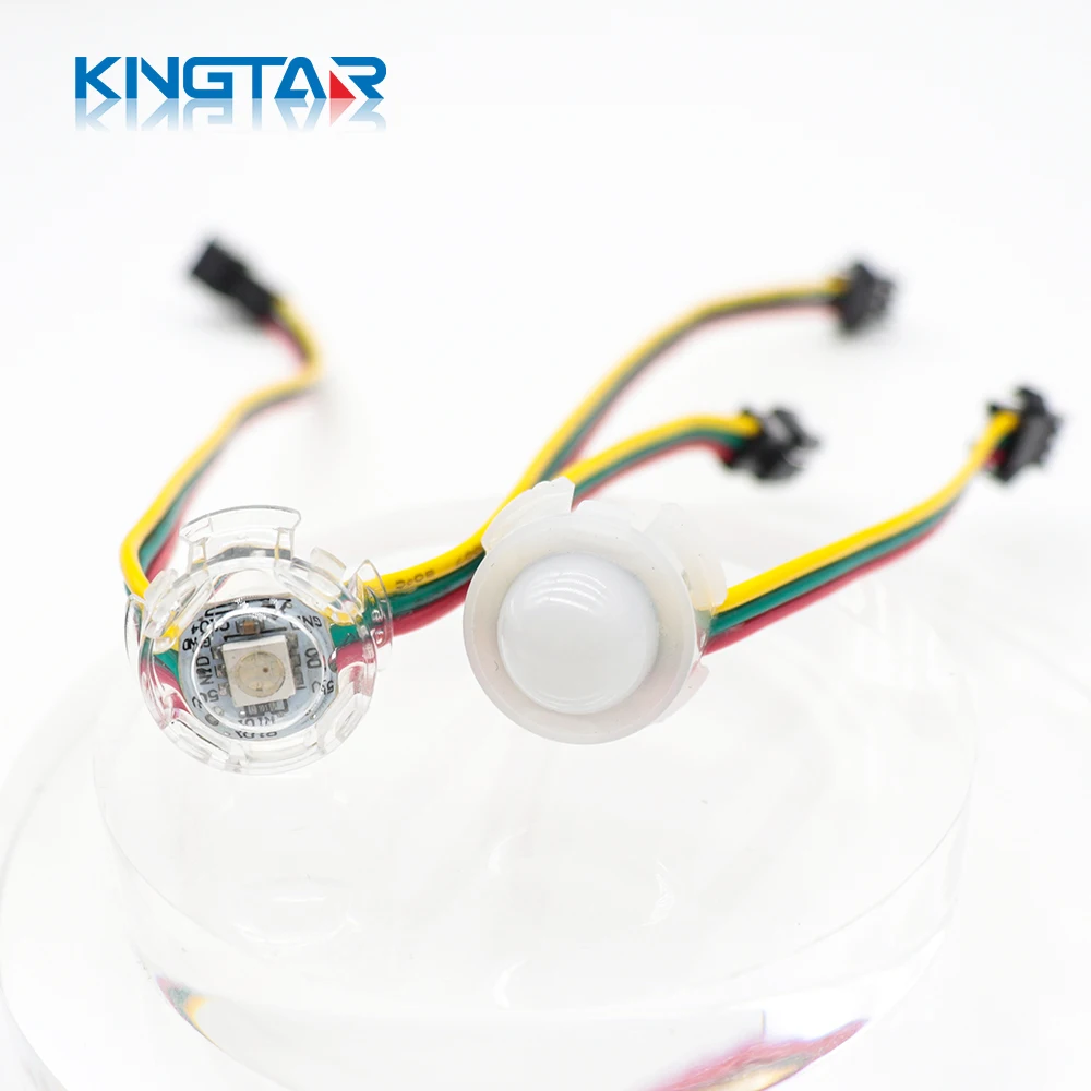 Amusement DC5V 5050 RGB  WS2811 20mm Decorative String Lights 1Lens SMD Chip  IP67 led pixel light