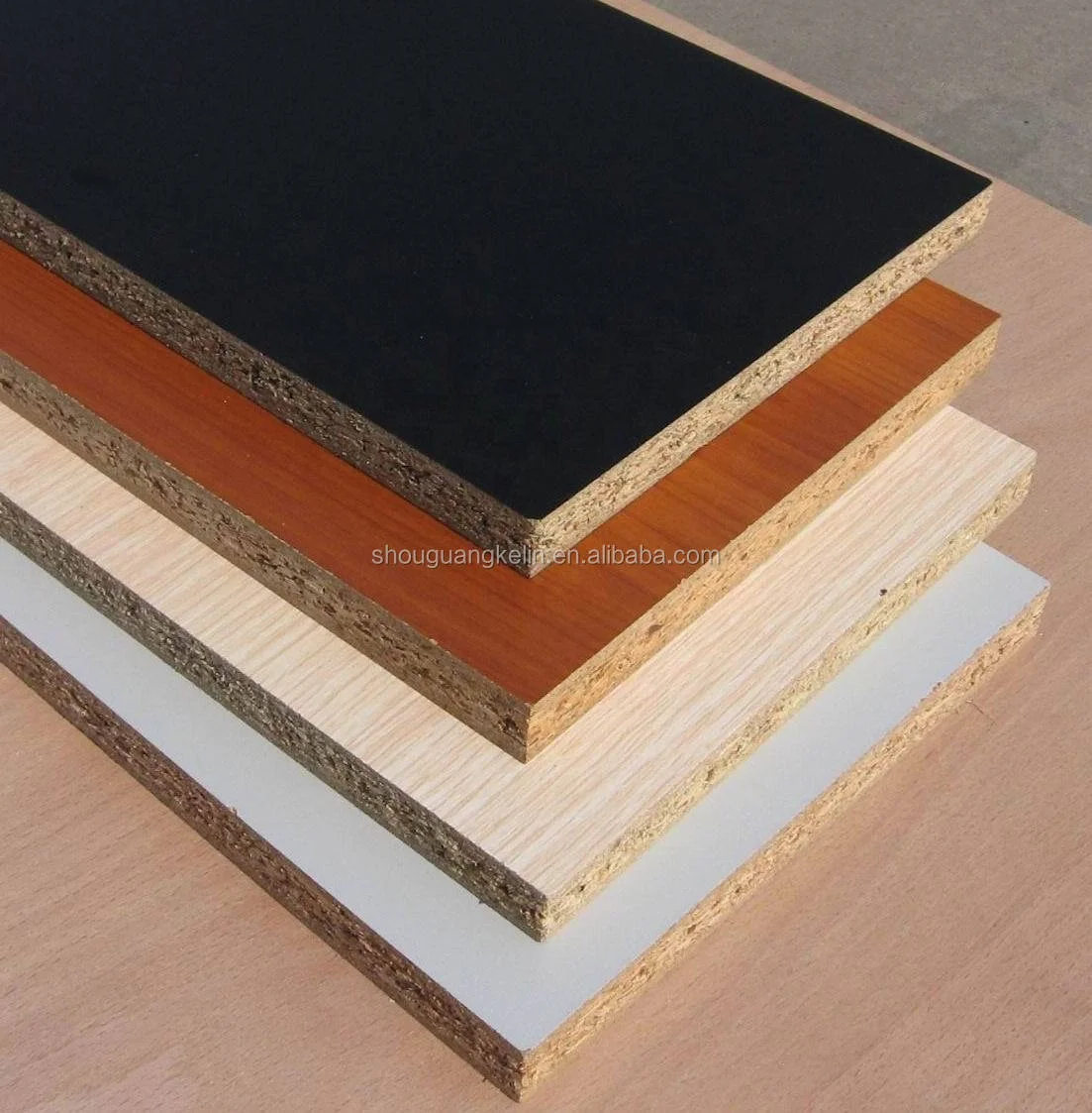 Melamine laminated Chipboard or Particle Board 15mm 16mm 17mm 18mm 20mm