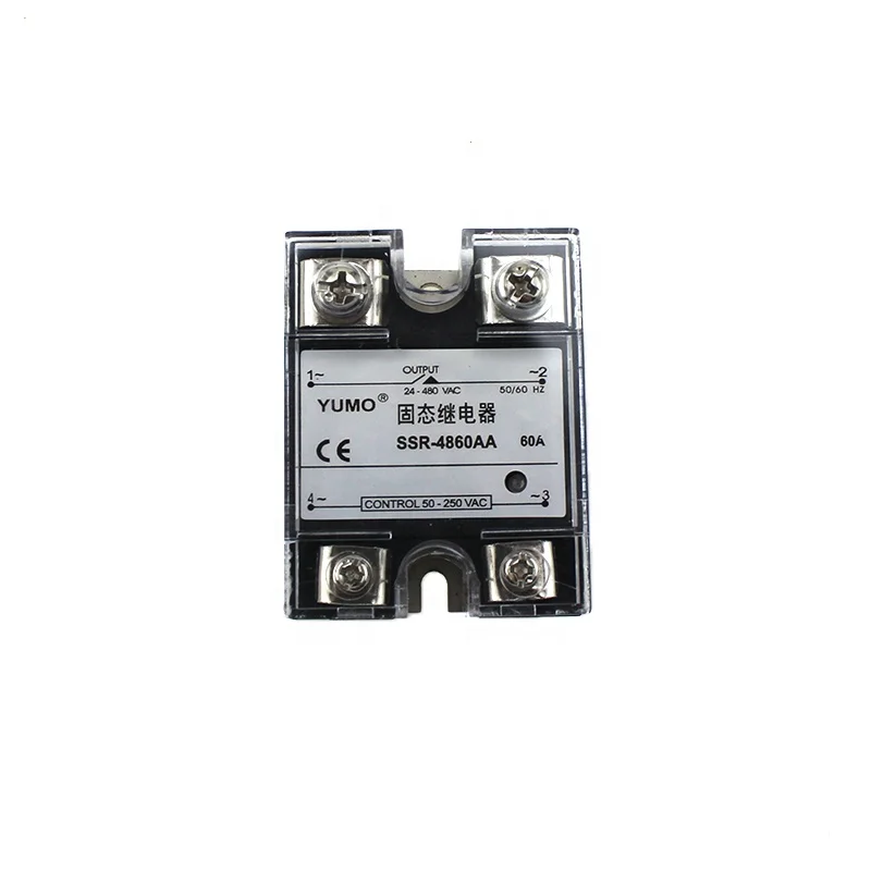 USYUMO SSR-4860AA normally open single phase solid state relay with controlled AC