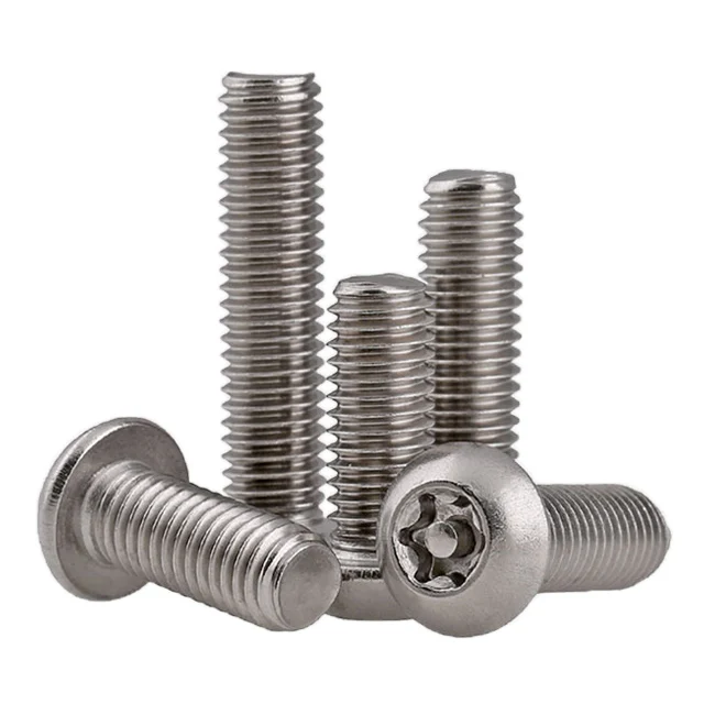Factory direct sales stainless steel T5 T10 T15 T20 T25 T30 T40 T35 torx anti-theft screw