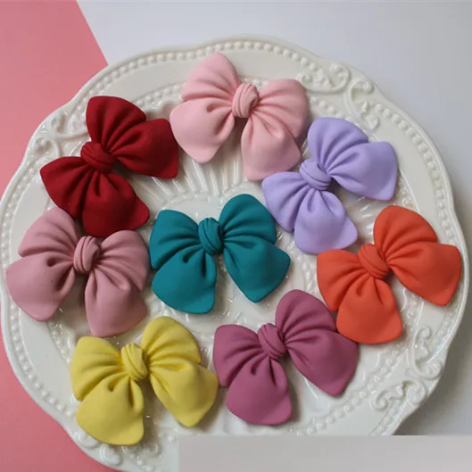 2.9*2.4Cm Multisize Colorful Bow Silicone Resin Molds Cabochons Flatback For DIY