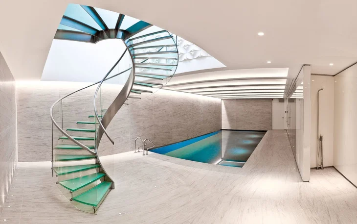 Cbdmart Elegant Custom Made Floating Staircase With Sleek Modern Indoor Style High End Stair Treads Floating Staircase