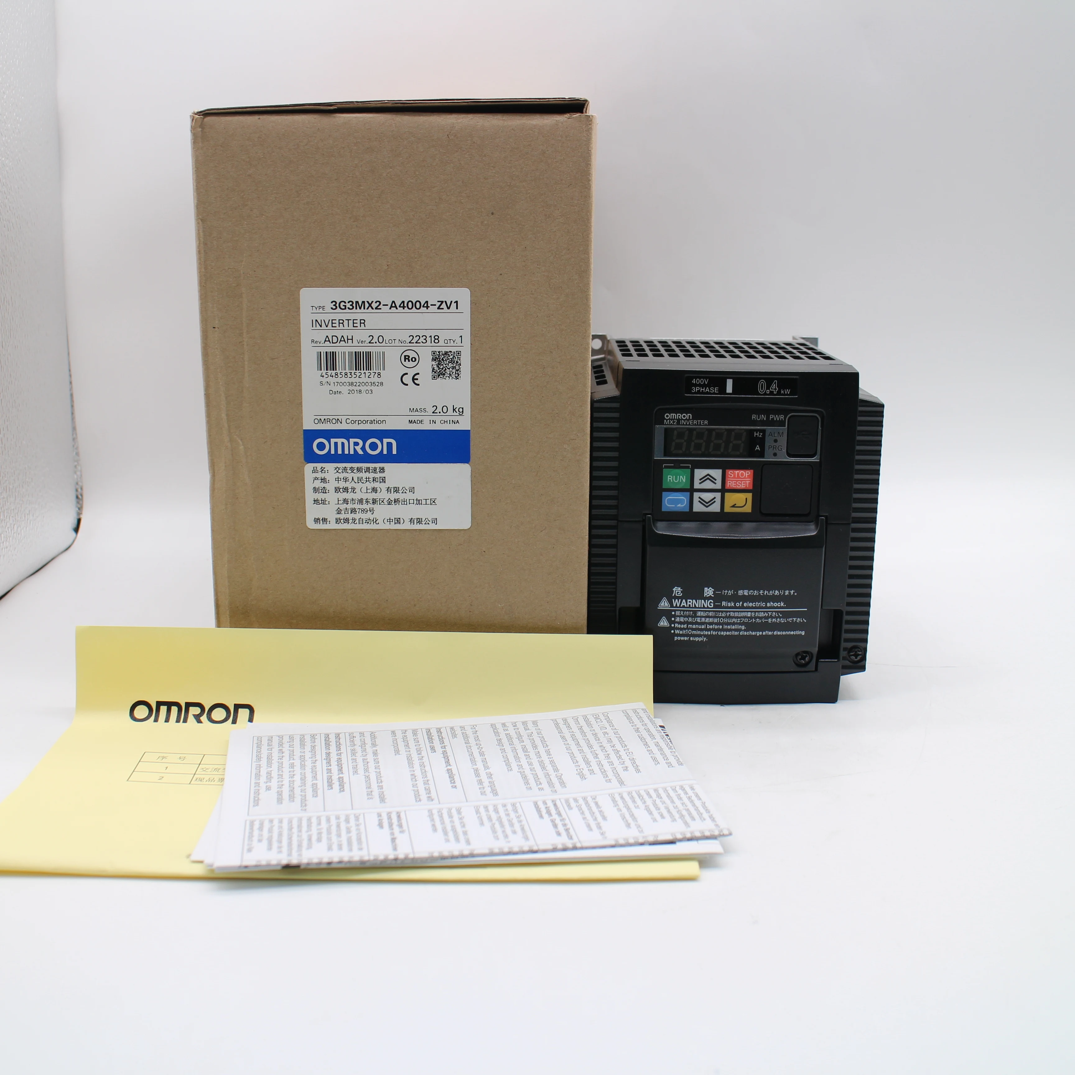 Новый оригинальный преобразователь частоты Omron в наличии, модель 3G3MX2-A4004-ZV1