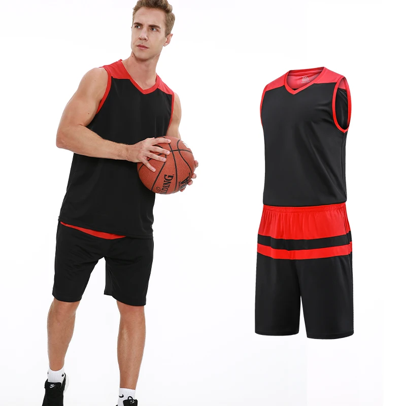 wholesale high quality custom basketball uniform  black color china