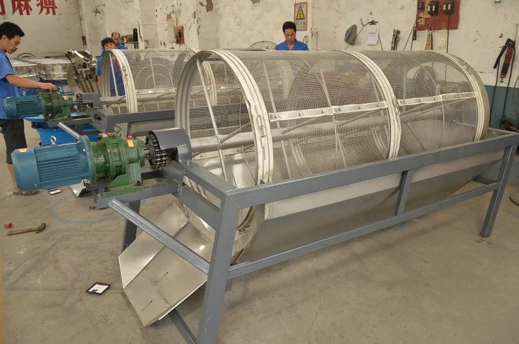 Compost Cylinder Sand Filter Small Round Rotary Trommel Roller Drum Screener Sieve Screen Sifter