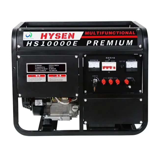 Factory wholesale 10kw alternator 220v dc 10KW 10kva Gasoline Generator single three phase stromgenerator geradores