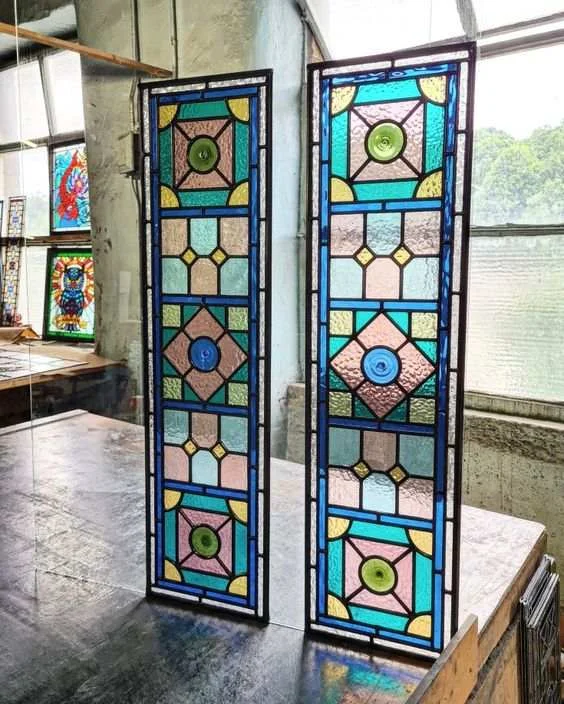 Free Graphic Design 1200*2400 Size CNC Glass Painting Machine Solid Line Coloring Stained Glass Machine Glass