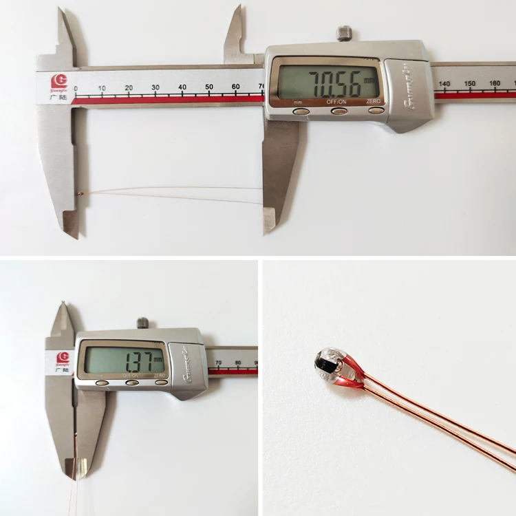 MF51 ntc thermistors 3435 1% glass bead ntc thermistor for Copier Electric iron10k thermistor