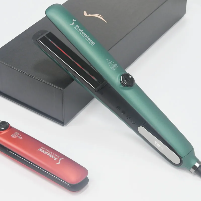 private label professional steam infrared hair straightener steampod vapor hair iron straightening flat Iron steam straightener