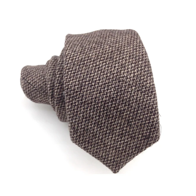 Модные Шерстяные Галстуки для мужчин, тонкие повседневные Галстуки, тонкие полосатые галстуки для свадьбы, подарочные аксессуары для костюма, галстук