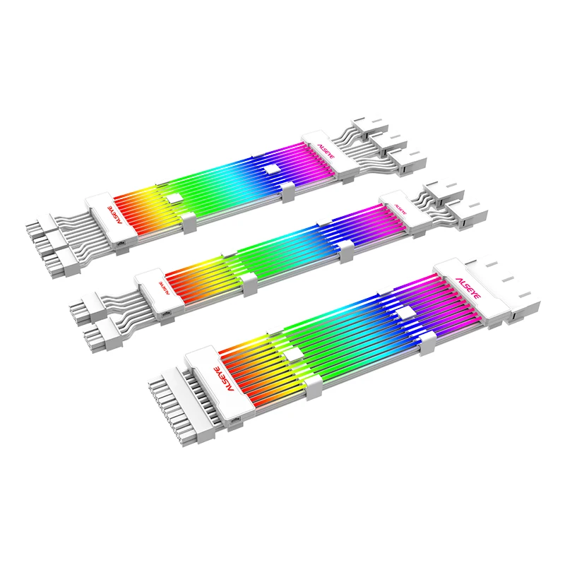 Alseye Addressable RGB Power Extension Sleeved Cable for Motherboard