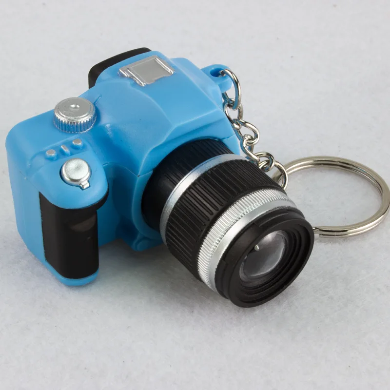 promotional Simulation Mini Camera Led Keychains Flashing Keyring For Kids Promotional Toys