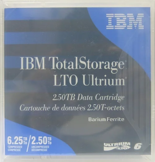 LTO Ultrium 6 2500 GB - 00V7590 - LTO cartrige Ultrium 6-2,5 ТБ/6,25 ТБ