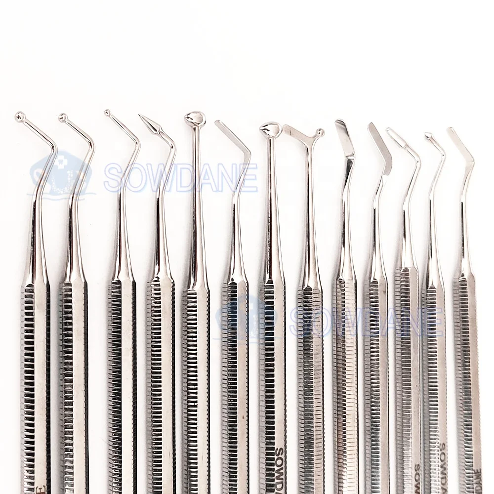 Dental Filler Spatula Composite Filling Tool Instrument Amalgam Plastic Filling Spatula Double Ends Stainless Steel