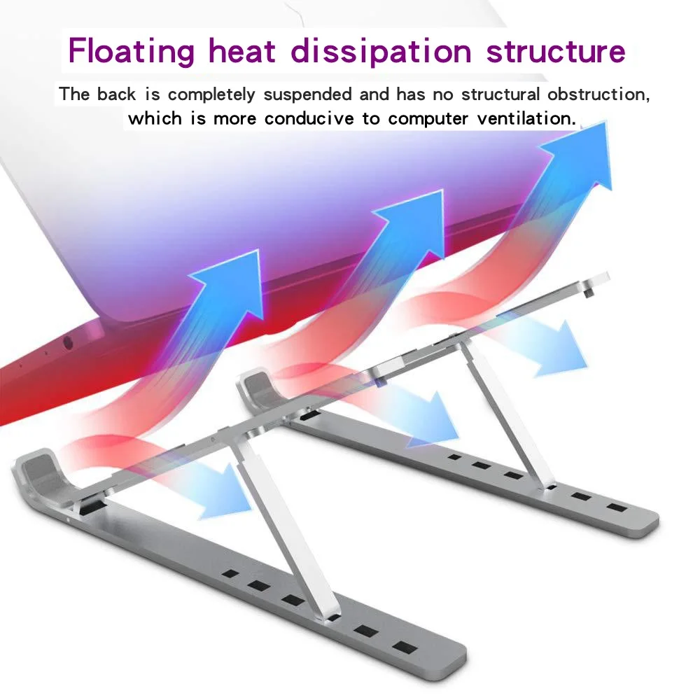 Flexible laptop cooling stand portable universal mini metal desktop notebook pc stand holder bracket support for asus