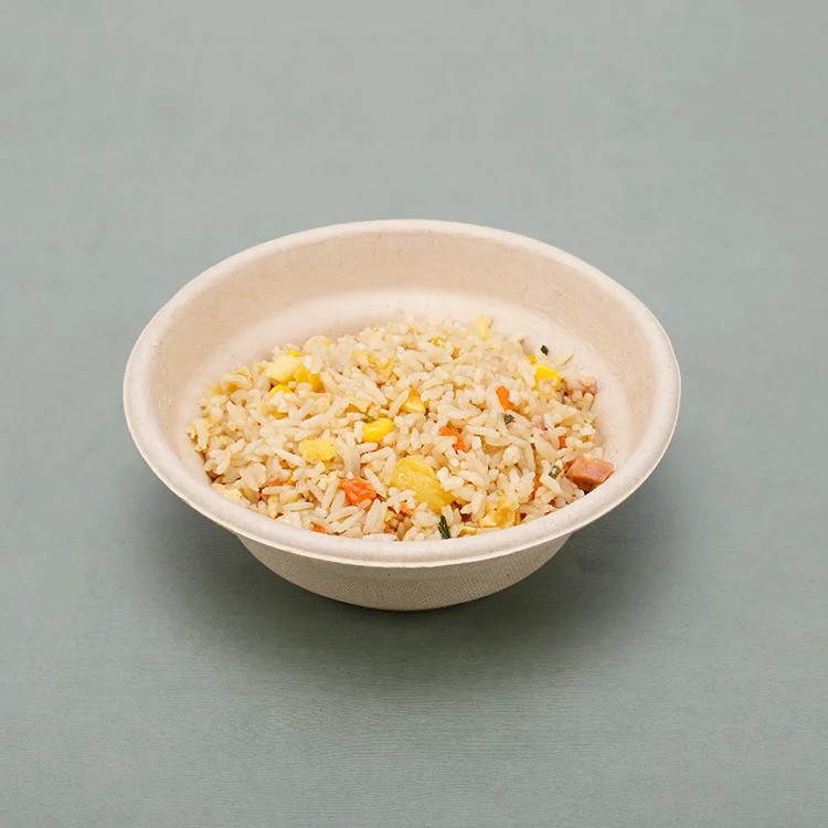 
24oz миски биоразлагаемые сахарного тростника, перерабатывающая мягкую бумагу чаша сборный Эко-дружественных одноразовые салатник 