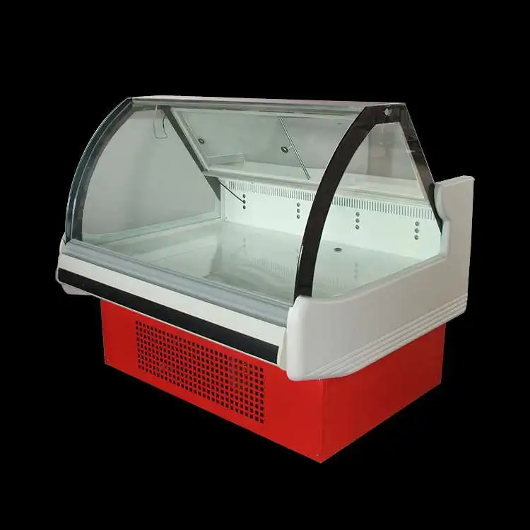 Custom Meat Shop Equipment Refrigerated Meat Chiller Freezer Display Display Cooler Seafood Display Refrigerator Fresh Fish R290