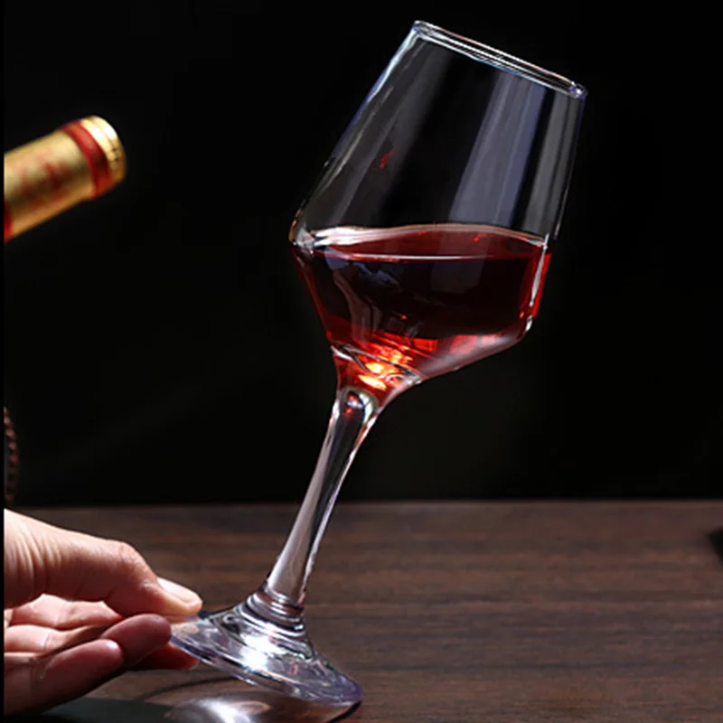 High quality long stem clear wine glass white red wine glasses goblet red wine glass for restaurant
