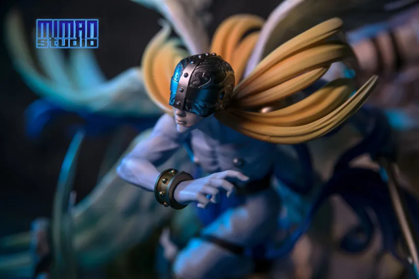 Japan Anime GK Miman Angemon and Angewomon action figure for collect