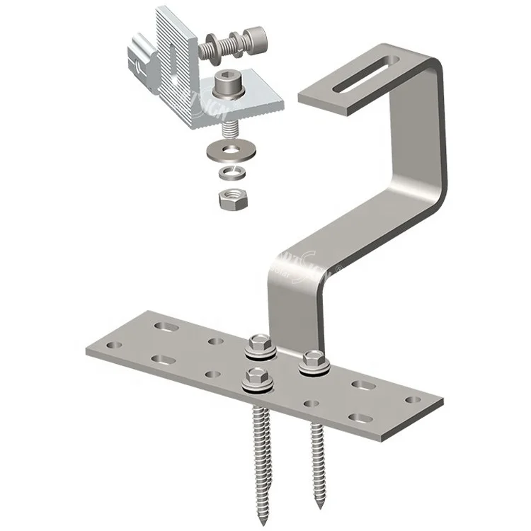 Cheap Installation Structure aluminum Mounting Bracket Rack Tile solar roof side hooks