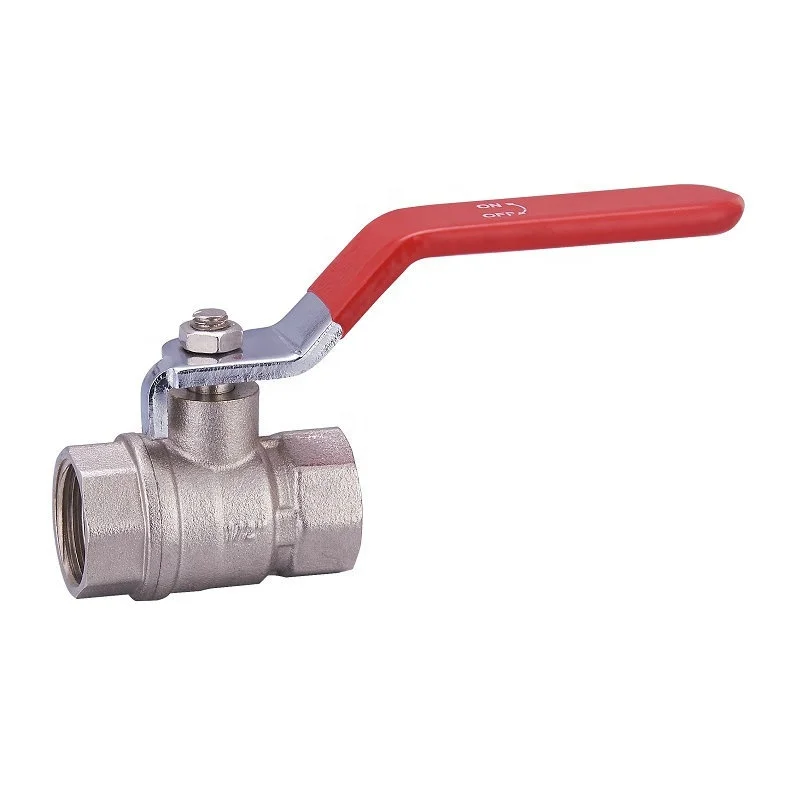 Forged PN 40  manual  water conorl brass ball valve with lever iron handle