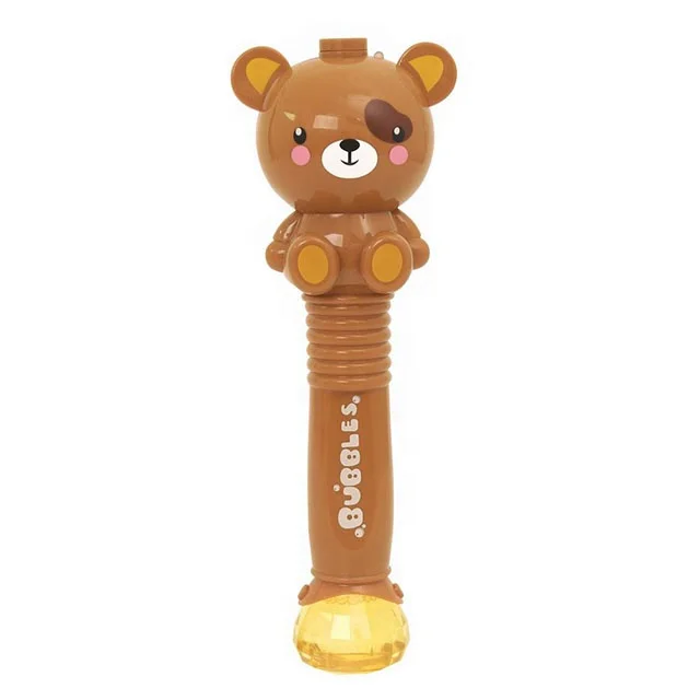 Hot selling cartoon bubble kids toys interesting  bubble gun machine with music and light