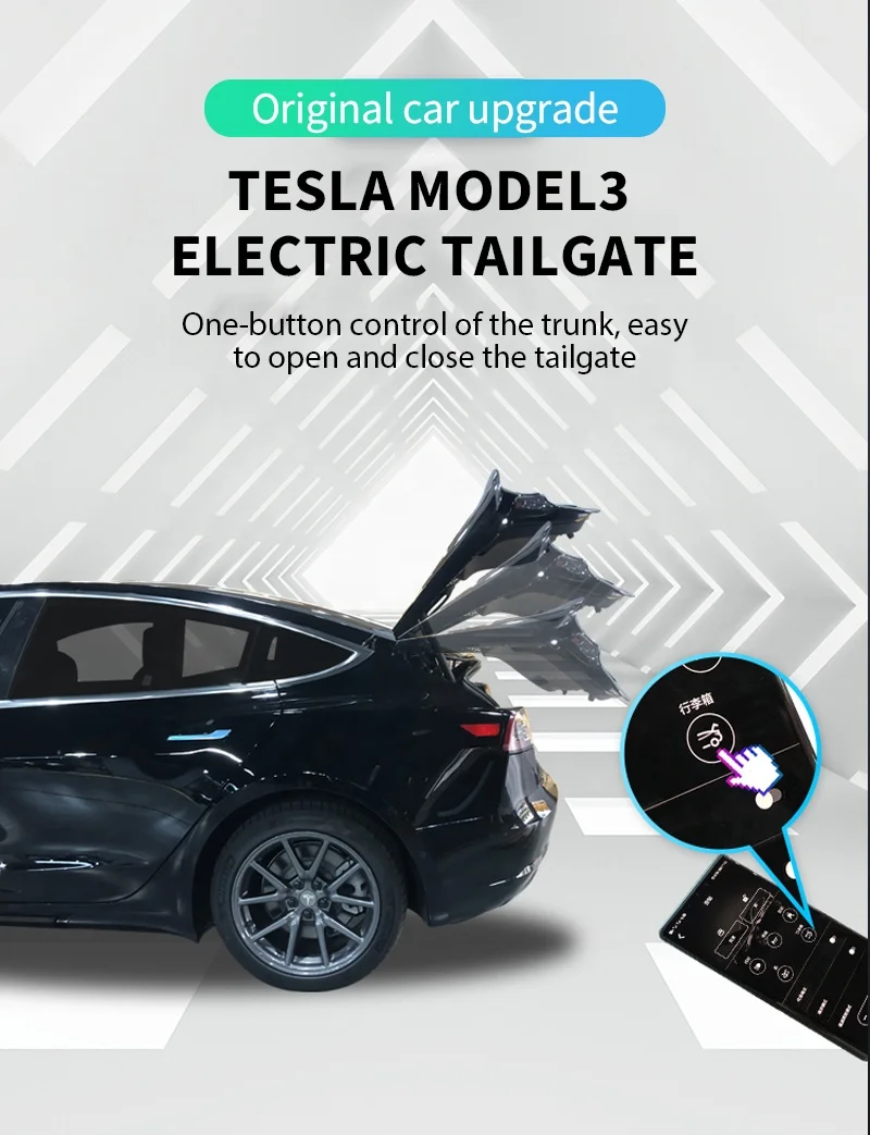 Hot Sale Auto Front Cover Electric Power Frunk Power Tailgate For Tesla  Interior Electric Tailgate Tail Gate Lift Tesla