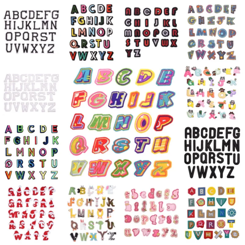 Модная термоклейкая нашивка с блестящими буквами, синелевая нашивка для одежды