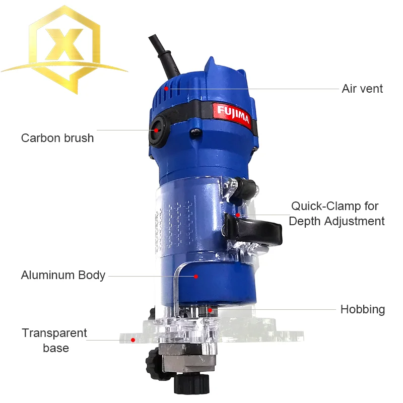 FUJIMA FT-ET600 6mm 600W High-quality And Durable Power Tools Electric Wood Trimmer